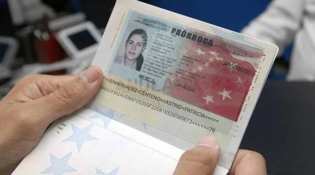 prorroga pasaporte venezolano