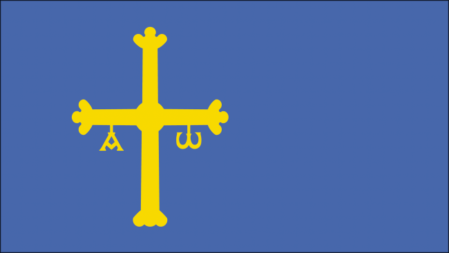 La cruz de la bandera de asturias -