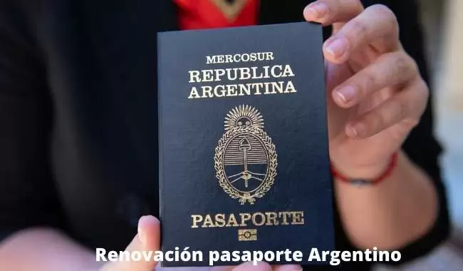 Renovacion pasaporte argentino -