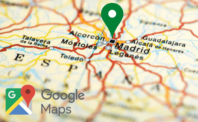 Google maps para moverte por españa