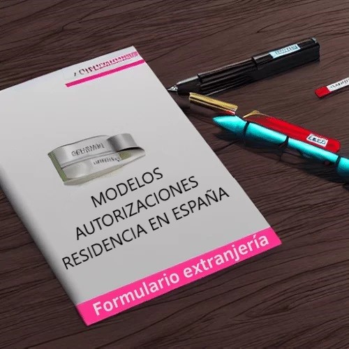 MODELOS formularios- extranjeria AUTORIZACIONES RESIDENCIA EN ESPAÑA