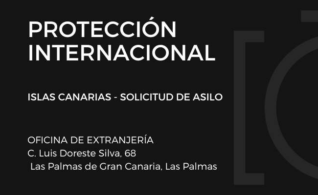 protección internacional ASILO LAS PALMAS DE GRAN CANARIA