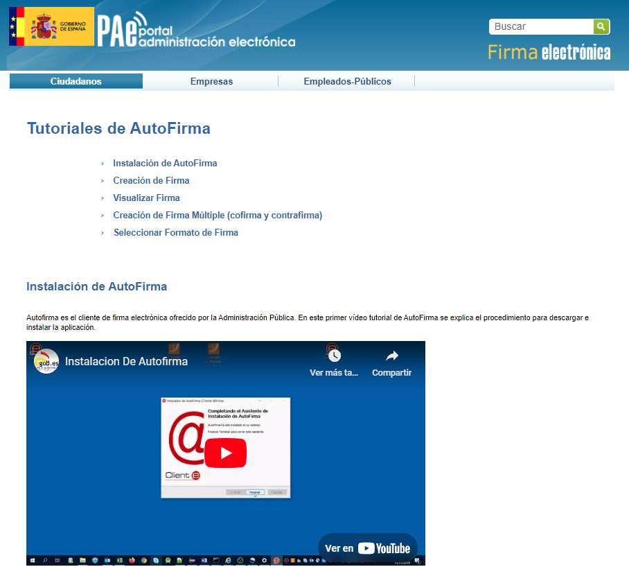 autofirma portal administracion electronica