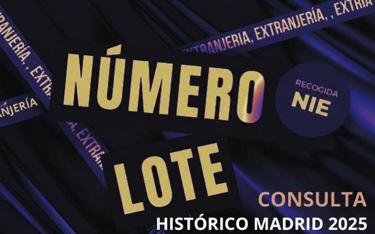 numero lote nie madrid 2025