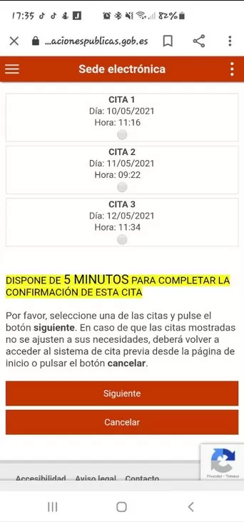 citas disponibles castellon